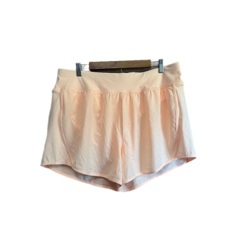 All in Motion Running Shorts Womens XXL Peach Excellent Zipper Pocket Activewear
